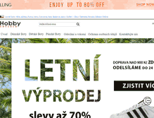 Tablet Screenshot of hobbysenzace.cz